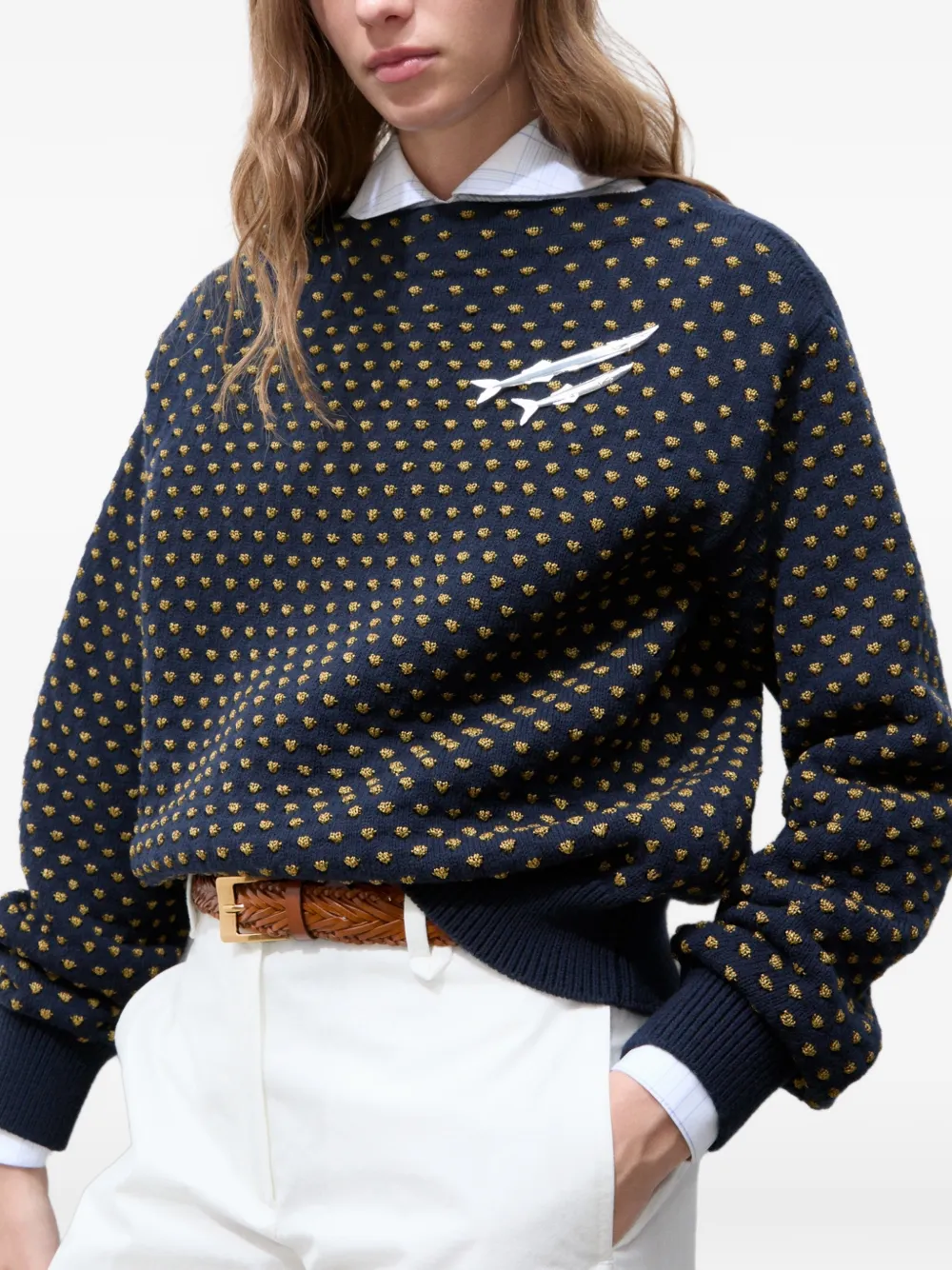 Tory Burch wool sweater Blauw