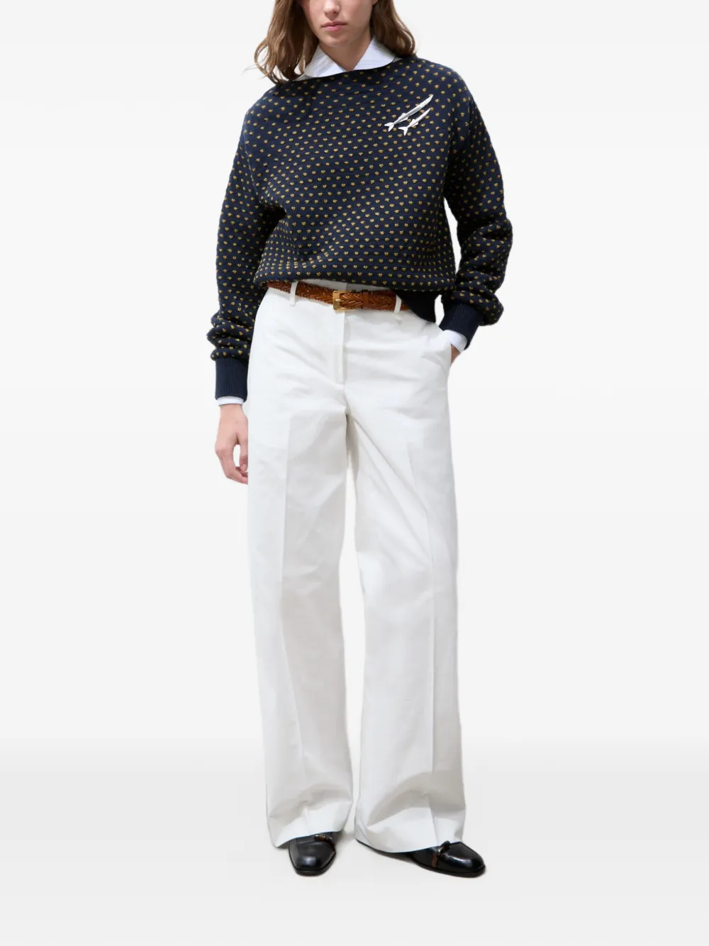 Tory Burch wool sweater Blauw