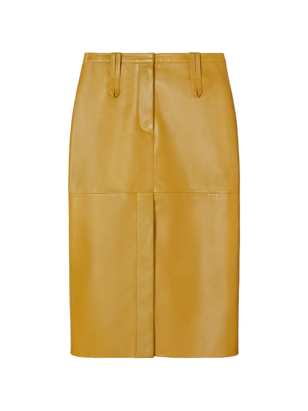 Tory Burch leather skirt Geel