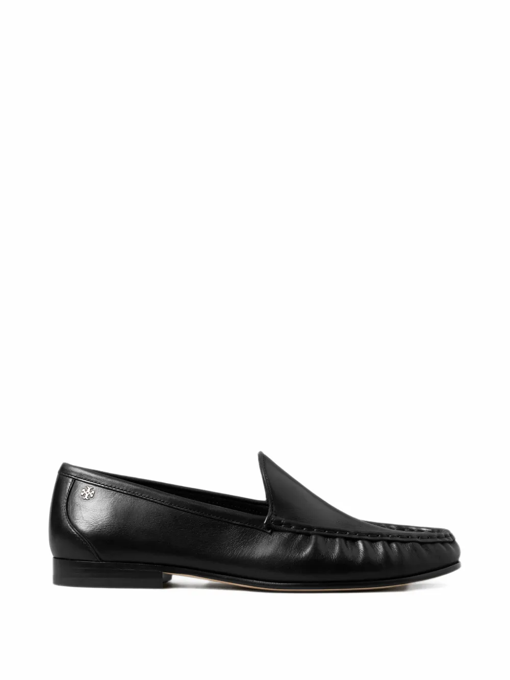 Tory Burch Geraffte Loafer - Schwarz