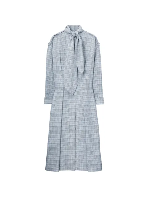 Tory Burch vestido camisero con lazo frontal