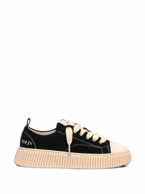 Rhun contrast-stitch platform sneakers