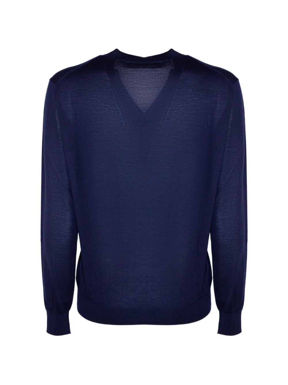 Kangra Wollen vest met V-hals Blauw
