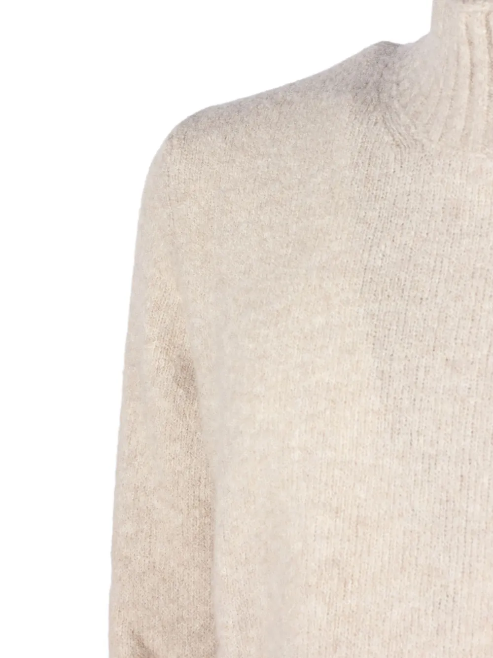Kangra high-neck knitted sweater Beige