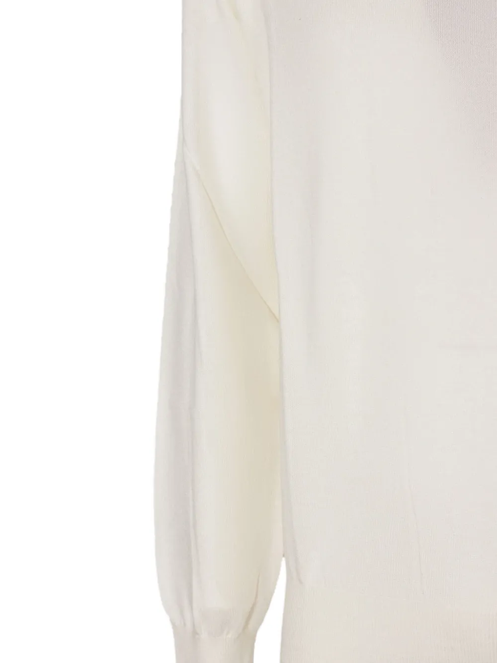 Kangra crew-neck ribbed-trim sweater Wit