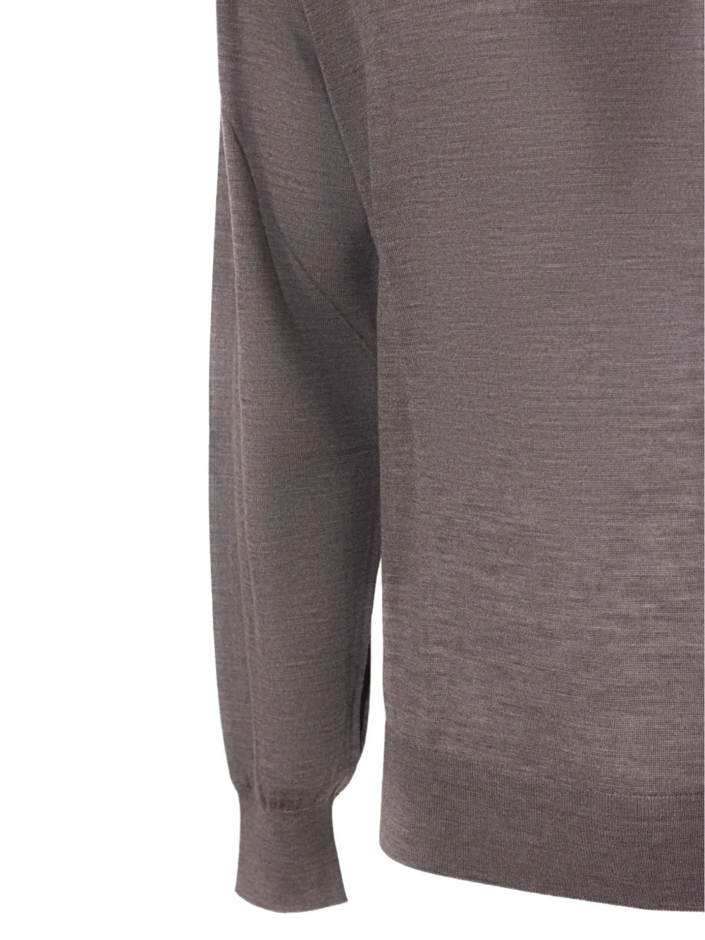 Kangra Gebreid poloshirt Bruin