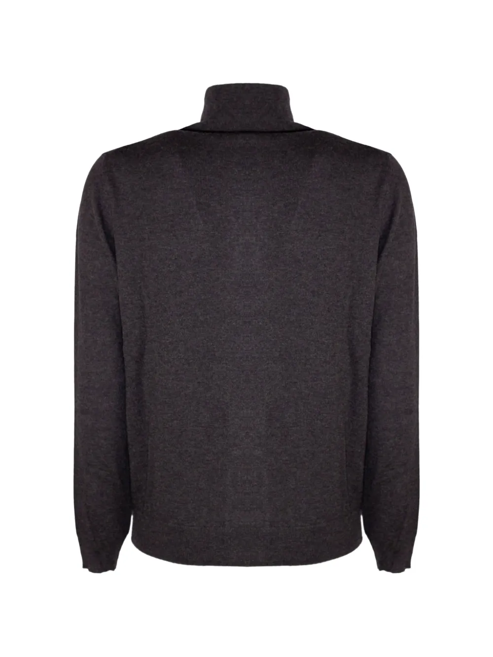 Kangra button-up high-neck sweater Grijs
