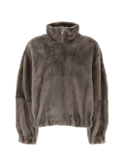 Nour Hammour Cortina zip-up coat
