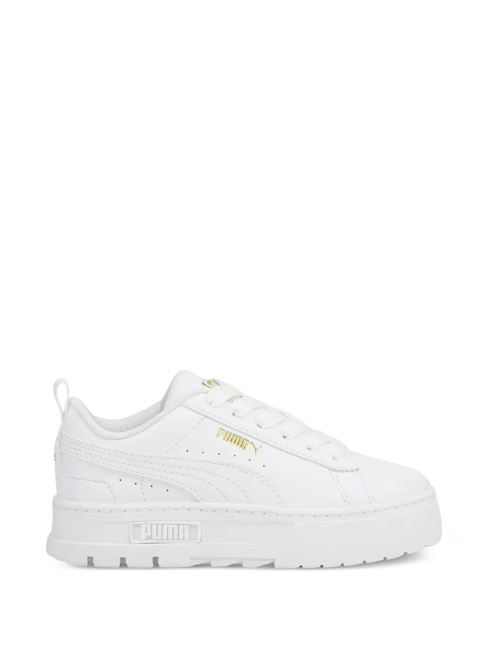 Puma Kids Mayze leather sneakers - Bianco