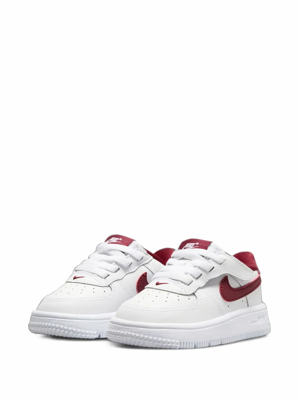 Nike Kids Force 1 Low EasyOn touch-strap sneakers - Weiß