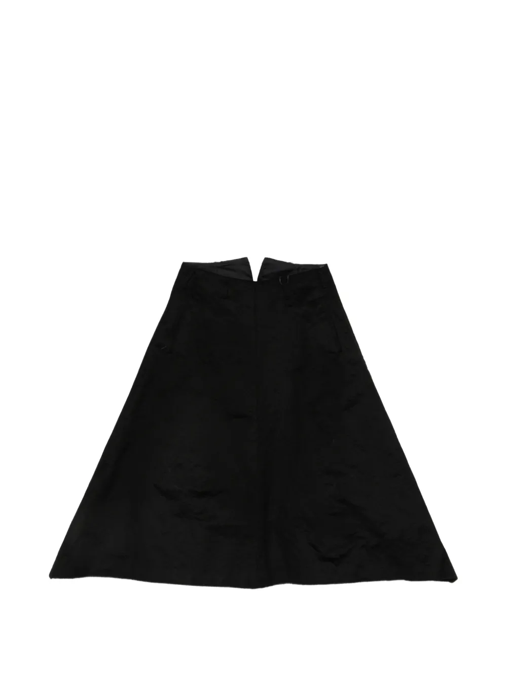 kang A-line zip-fastening skirt - Nero