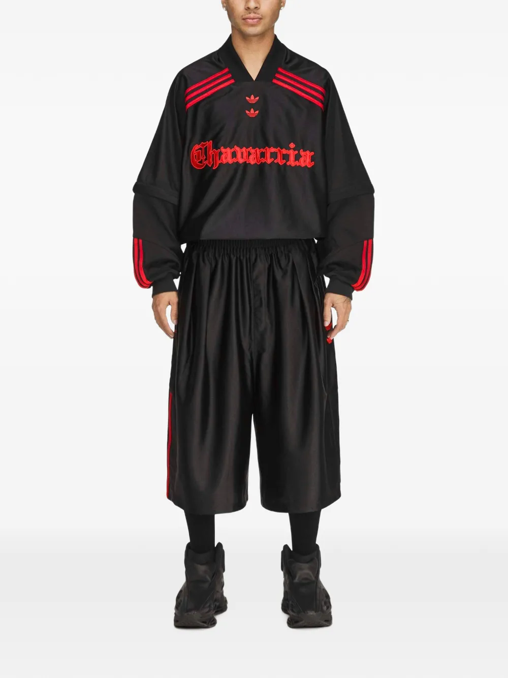 adidas x Willy Chavarria Dazzle shorts Zwart