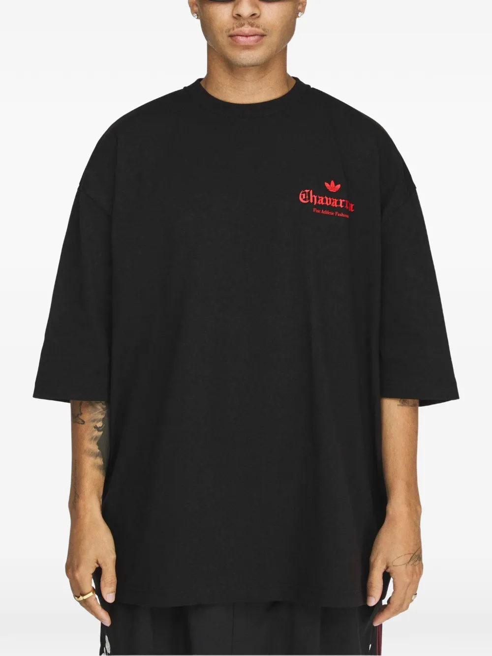 adidas x Willy Chavarria Dark Rose T-shirt Zwart