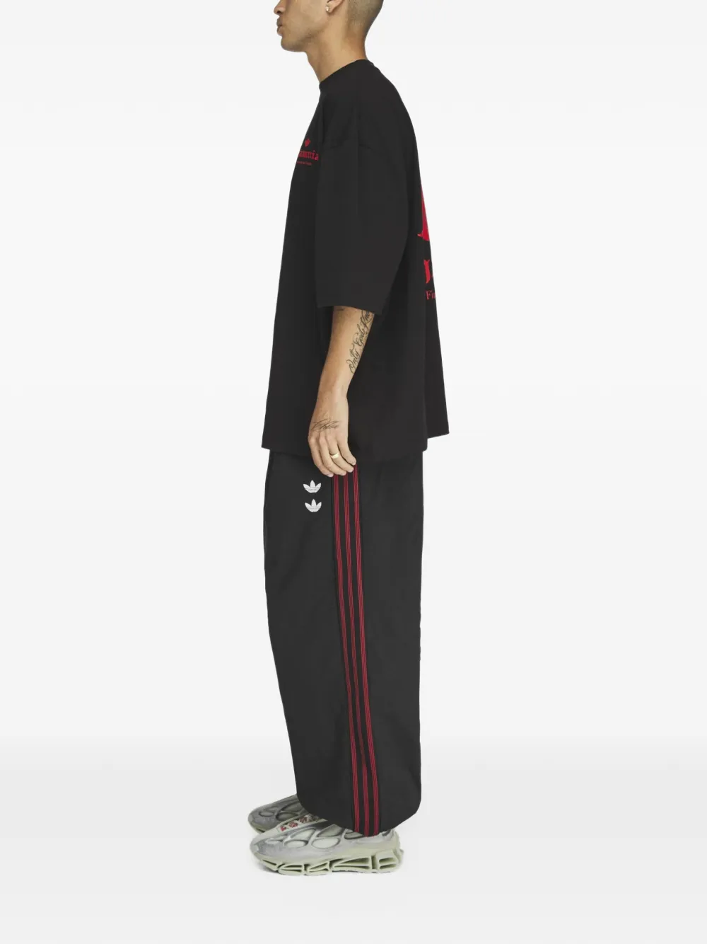 adidas x Willy Chavarria Dark Rose T-shirt Zwart