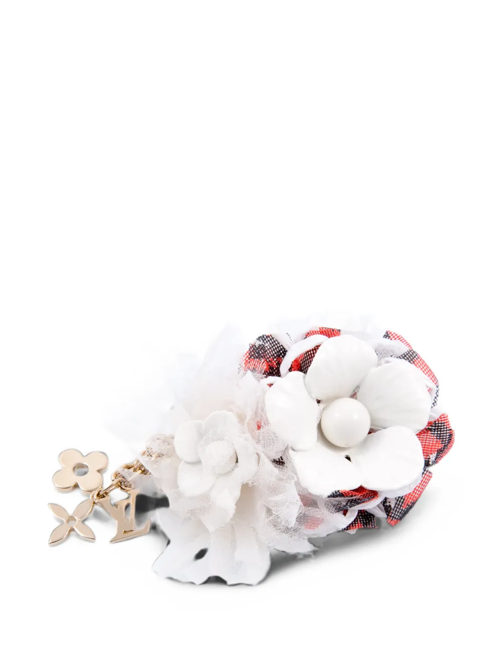 Louis Vuitton Pre-Owned 2005 flower brooch - Bianco