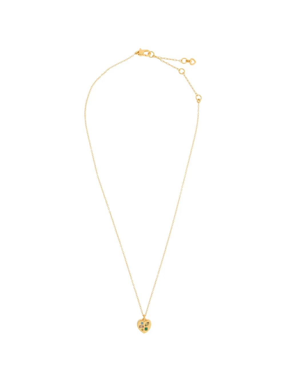Kate Spade Self love heart-pendant necklace - Oro