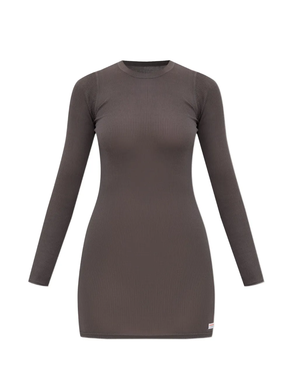 Alexander Wang ribbed long-sleeve slip dress - Gris Alexander Wang ribbed long-sleeve slip dress - Gris