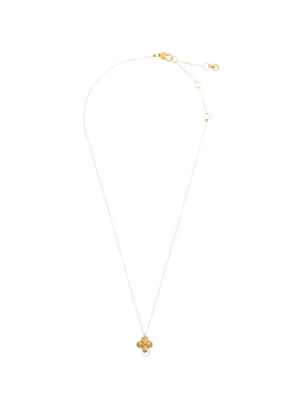 Kate Spade mini Spade Flower-pendant necklace - Oro