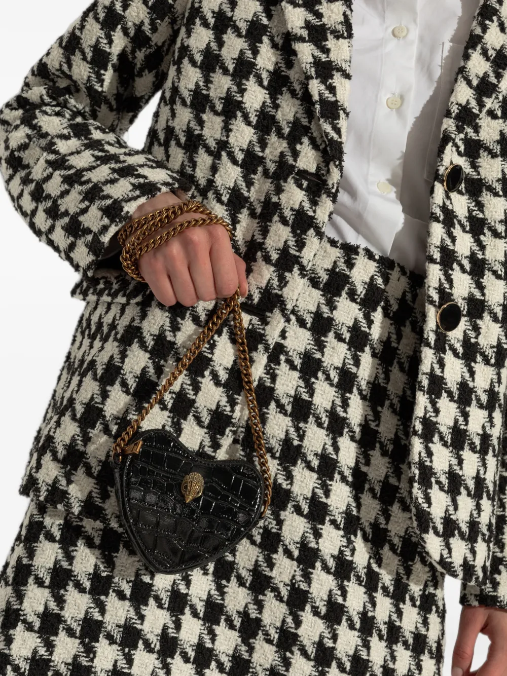 Kurt Geiger London Micro Heart crossbody Zwart