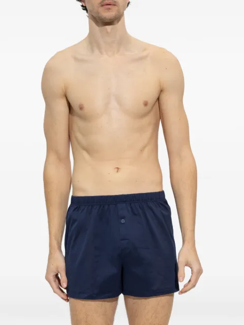 Hanro button-front cotton boxer