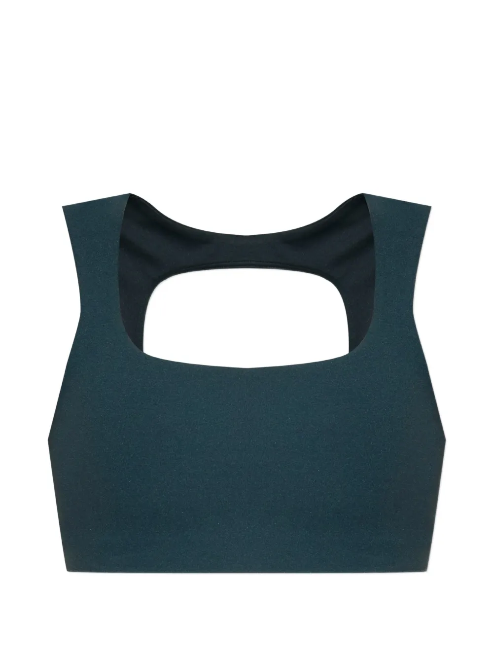 Nike logo-print sports bra - Blau