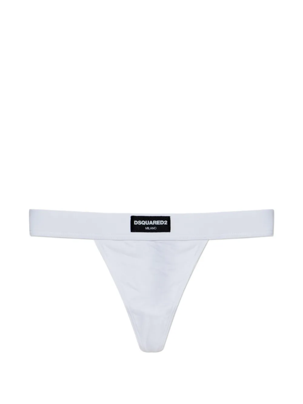 DSQUARED2 logo-patch thong | White | Image 1