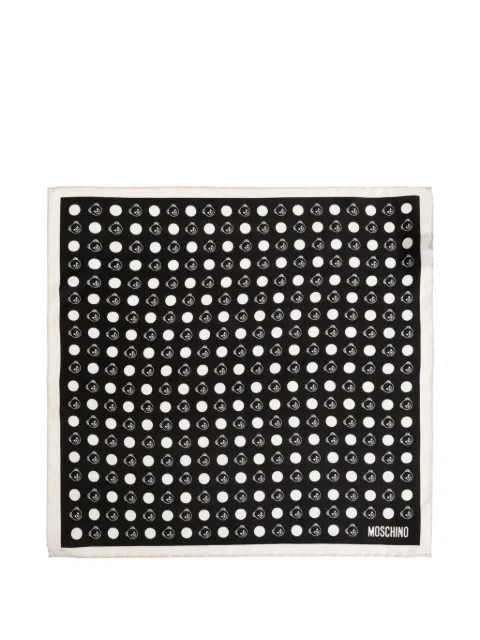Moschino Teddy Bear polka-dot pocket square