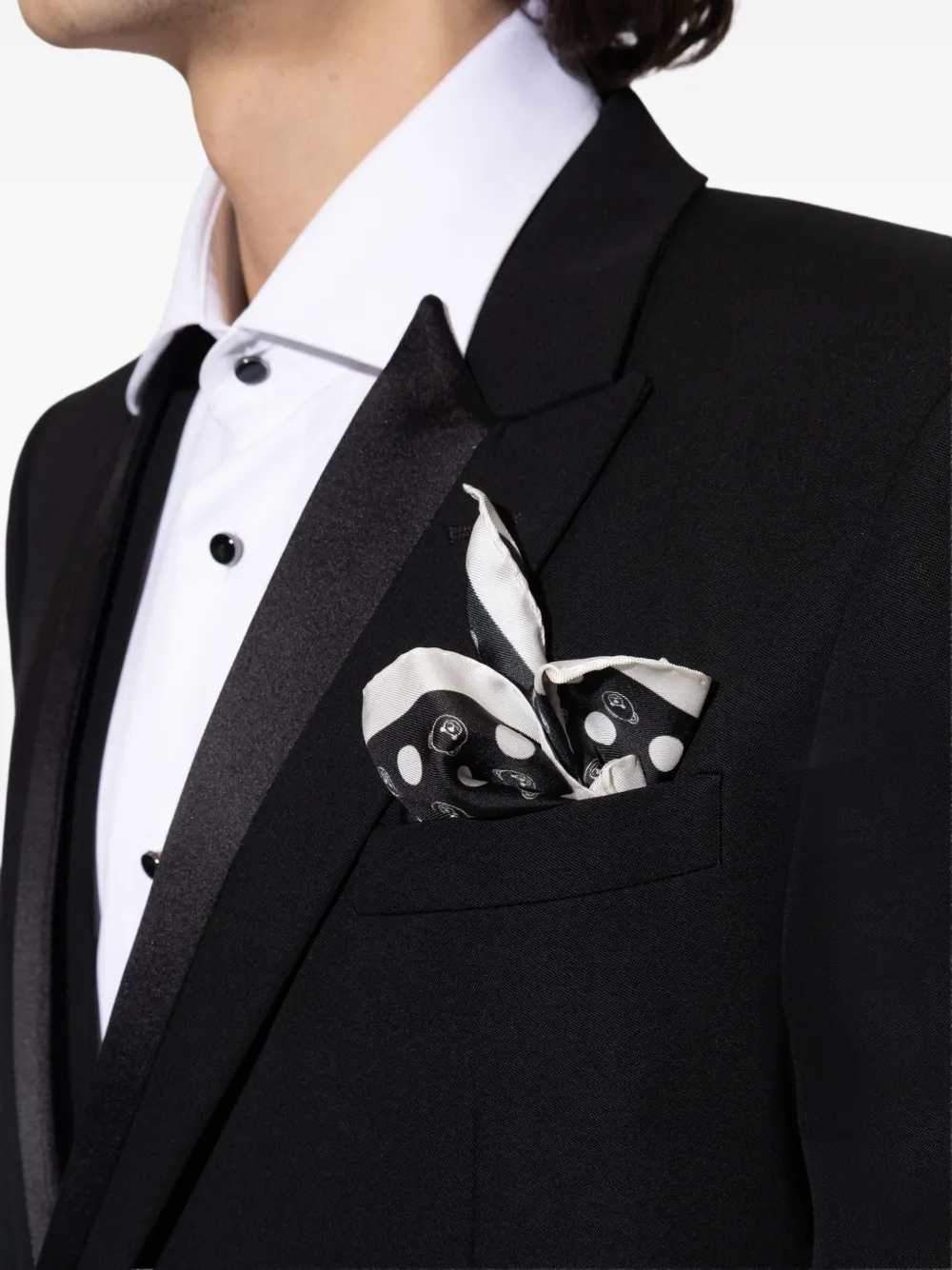 Moschino Teddy Bear pochet met stippen Zwart