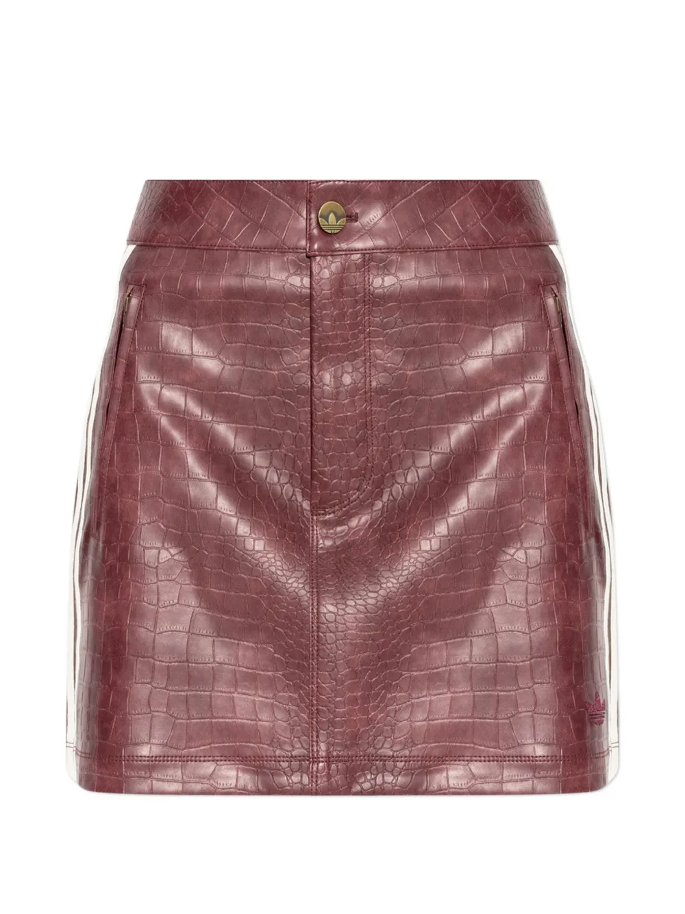adidas pleather mini skirt Rood