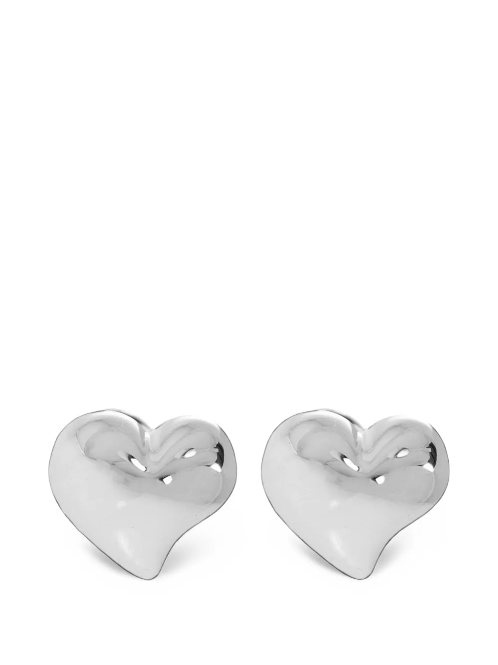 Kate Spade heart-shaped earrings - Silber