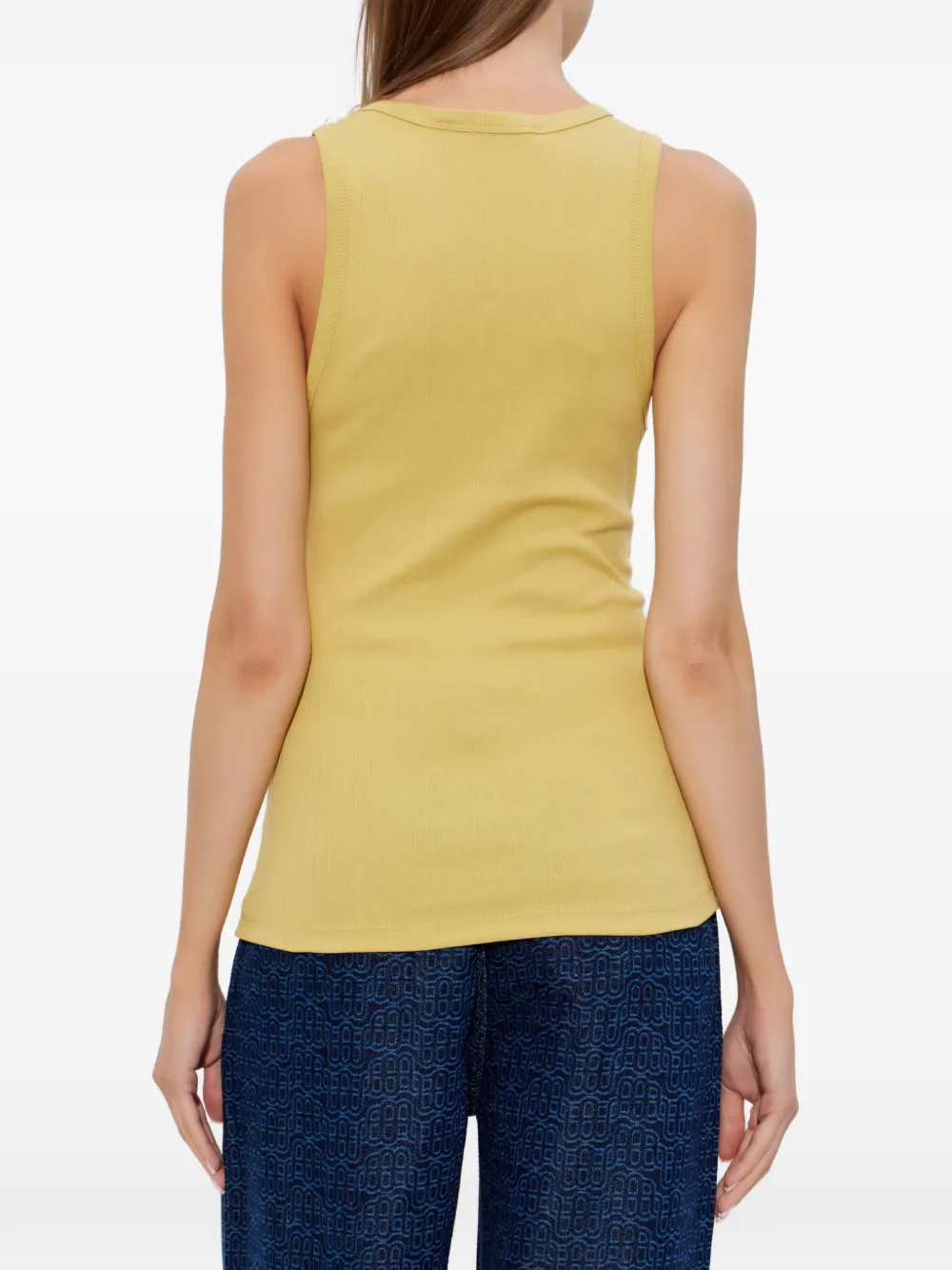 MUNTHE Tezza ribbed-knit top Geel