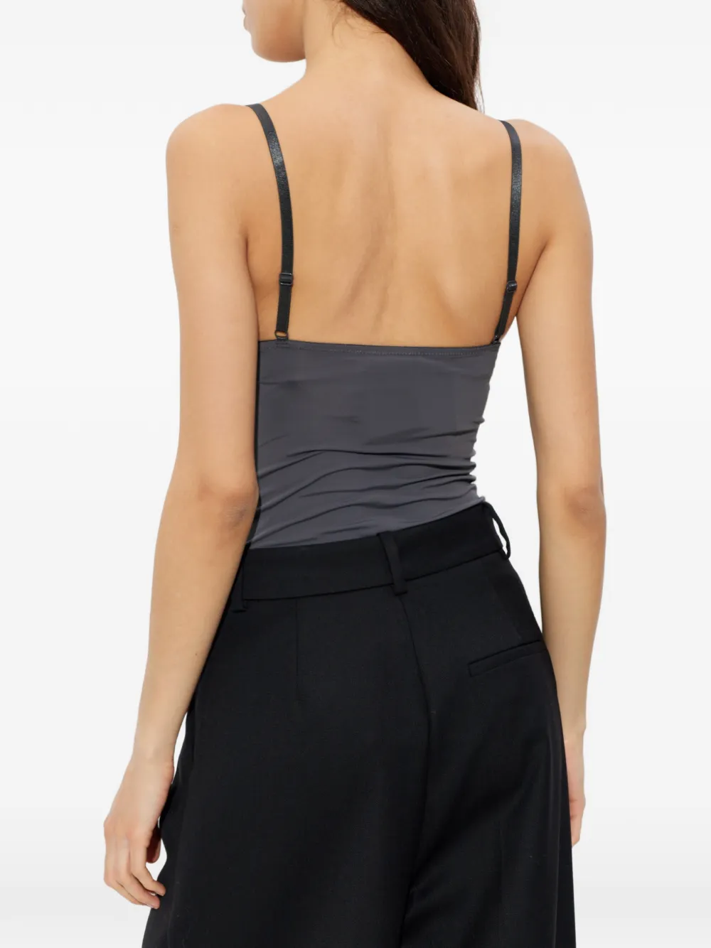 Gestuz Camigz V-neck top Grijs