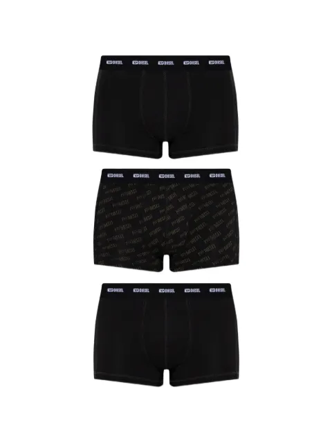 Diesel three-pack boxer briefs with stylised logo