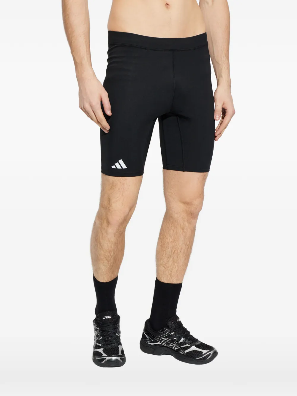 adidas 아디제로 에센셜 러닝 쇼트 타이즈 | 블랙 | Image 1