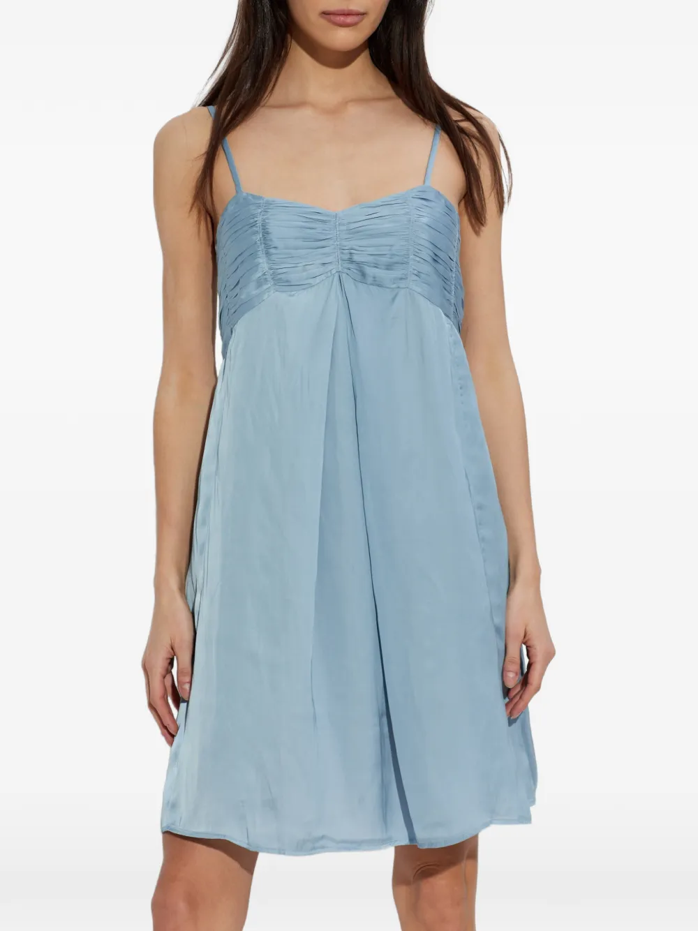 Zadig&Voltaire dress Rippies satin Blauw