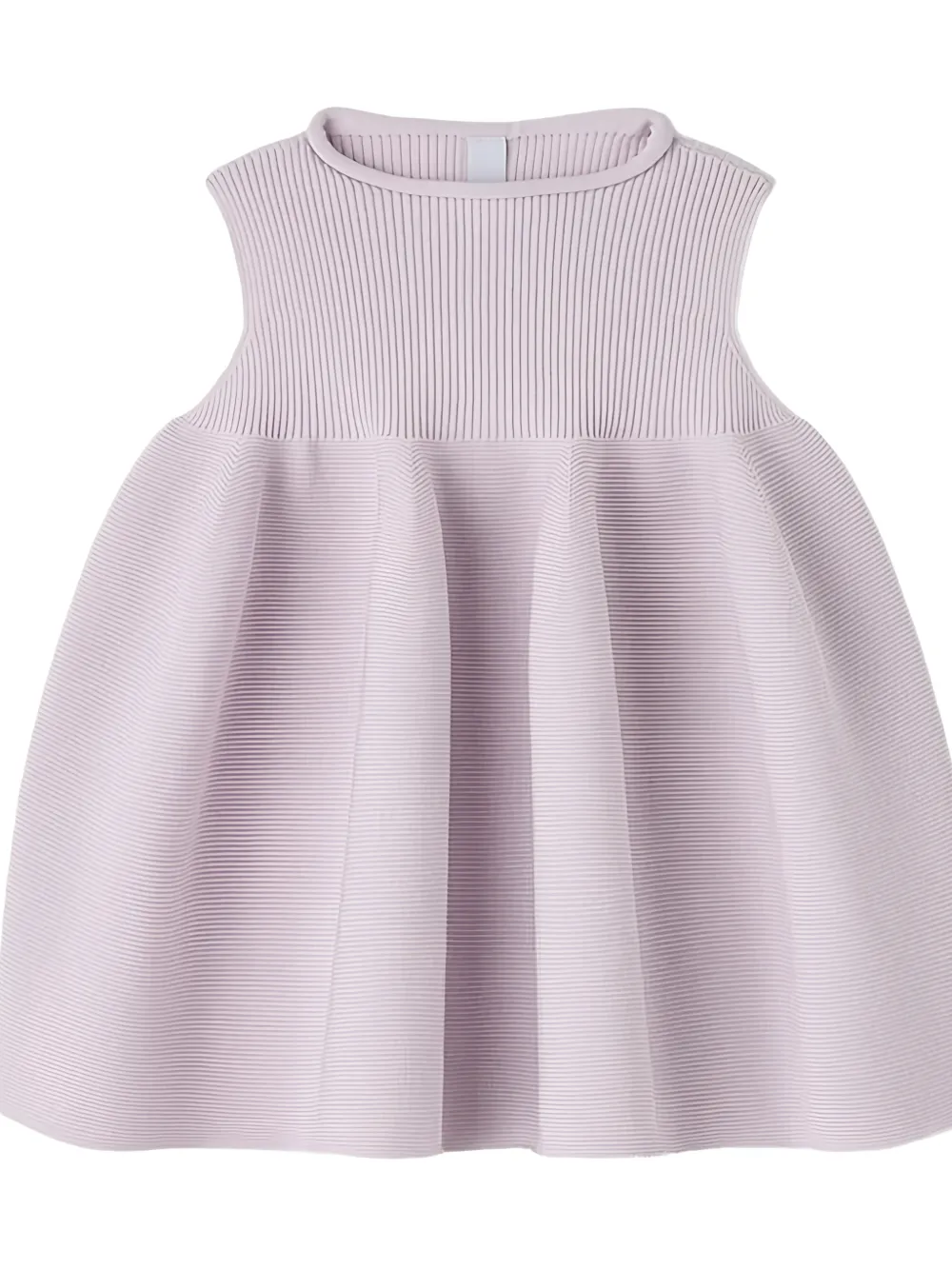 CFCL Kids ribbed-knit pleated top Paars