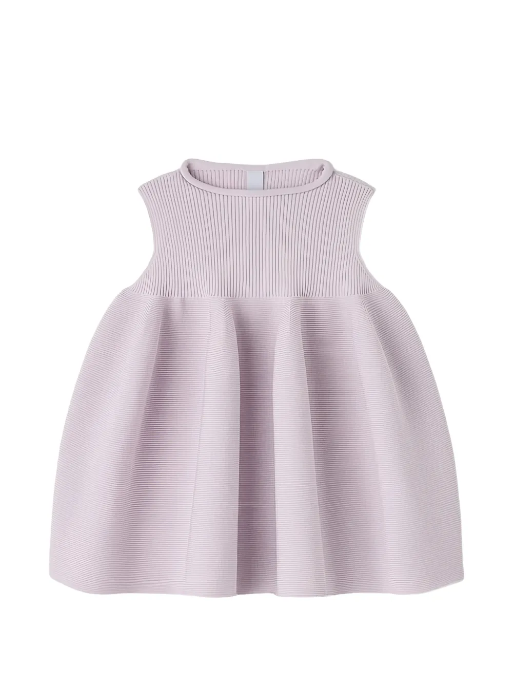 CFCL Kids ribbed-knit pleated top Paars