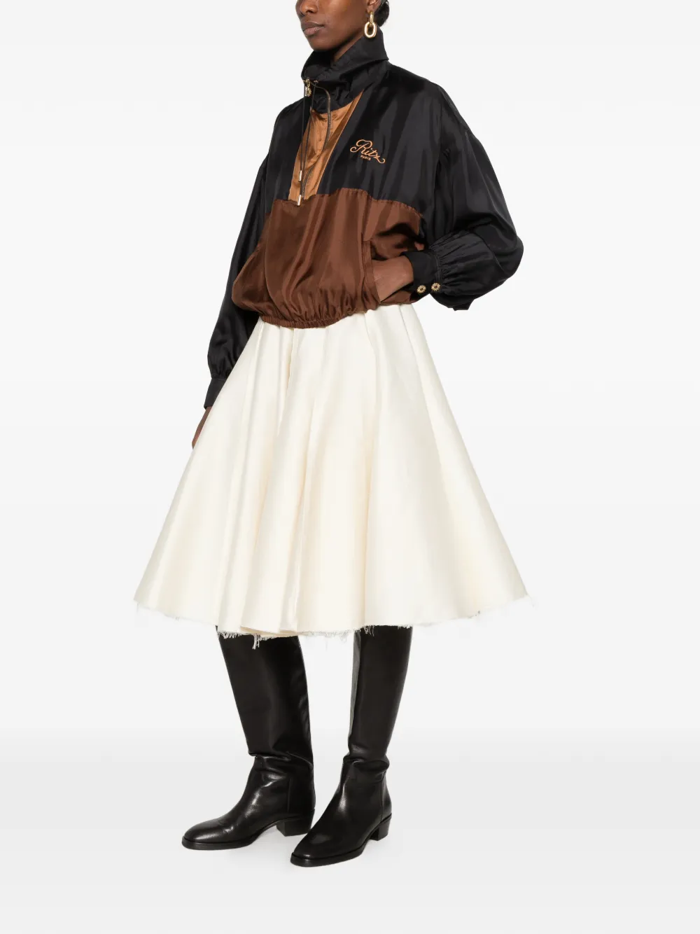 FRAME Ritz Paris colour-block jacket Blauw