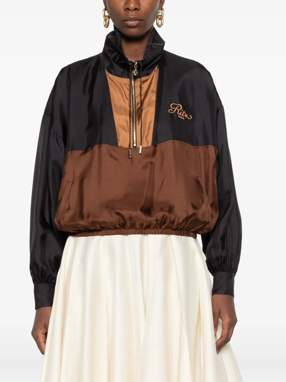 FRAME Ritz Paris colour-block jacket Blauw