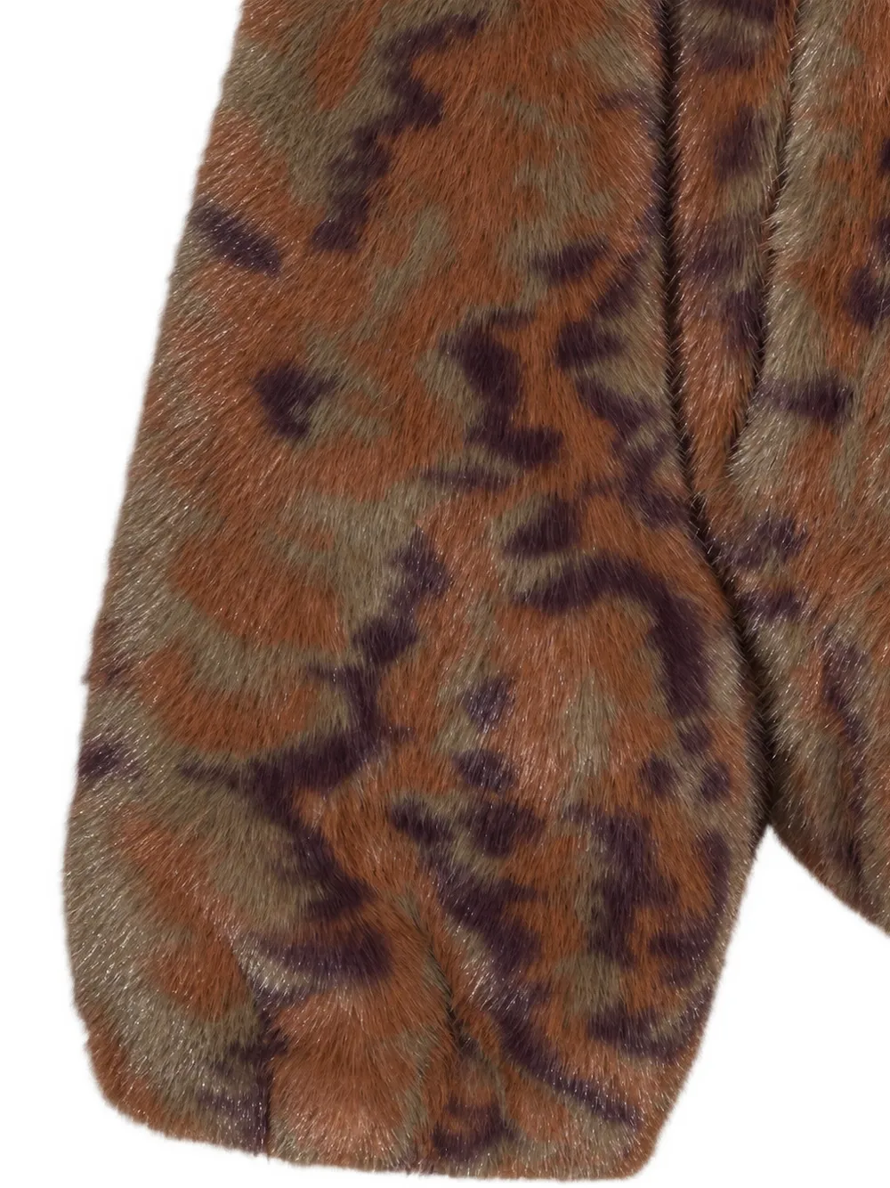 Drôle De Monsieur faux fur hodded jacket Bruin