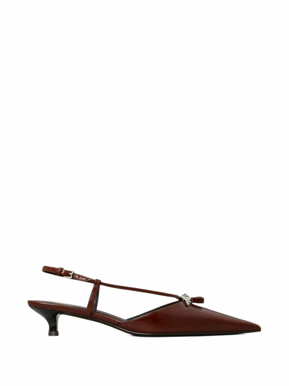 Tory Burch Lock Pumps mit niedrigem Absatz - Braun