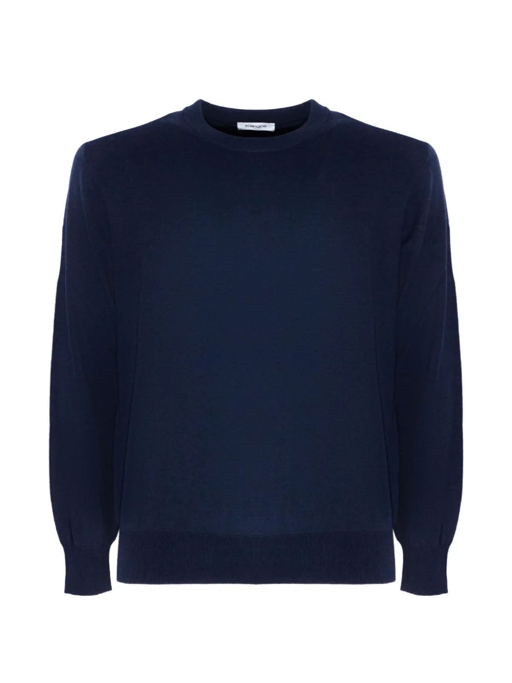 Kangra crew-neck ribbed-trim fine-knit sweater Blauw