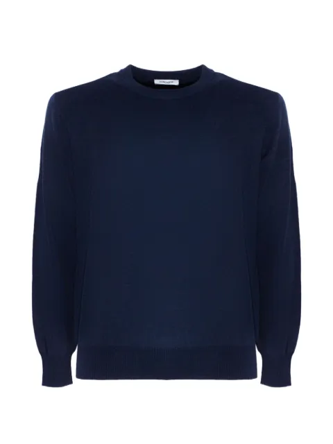 Kangra crew-neck ribbed-trim fine-knit sweater