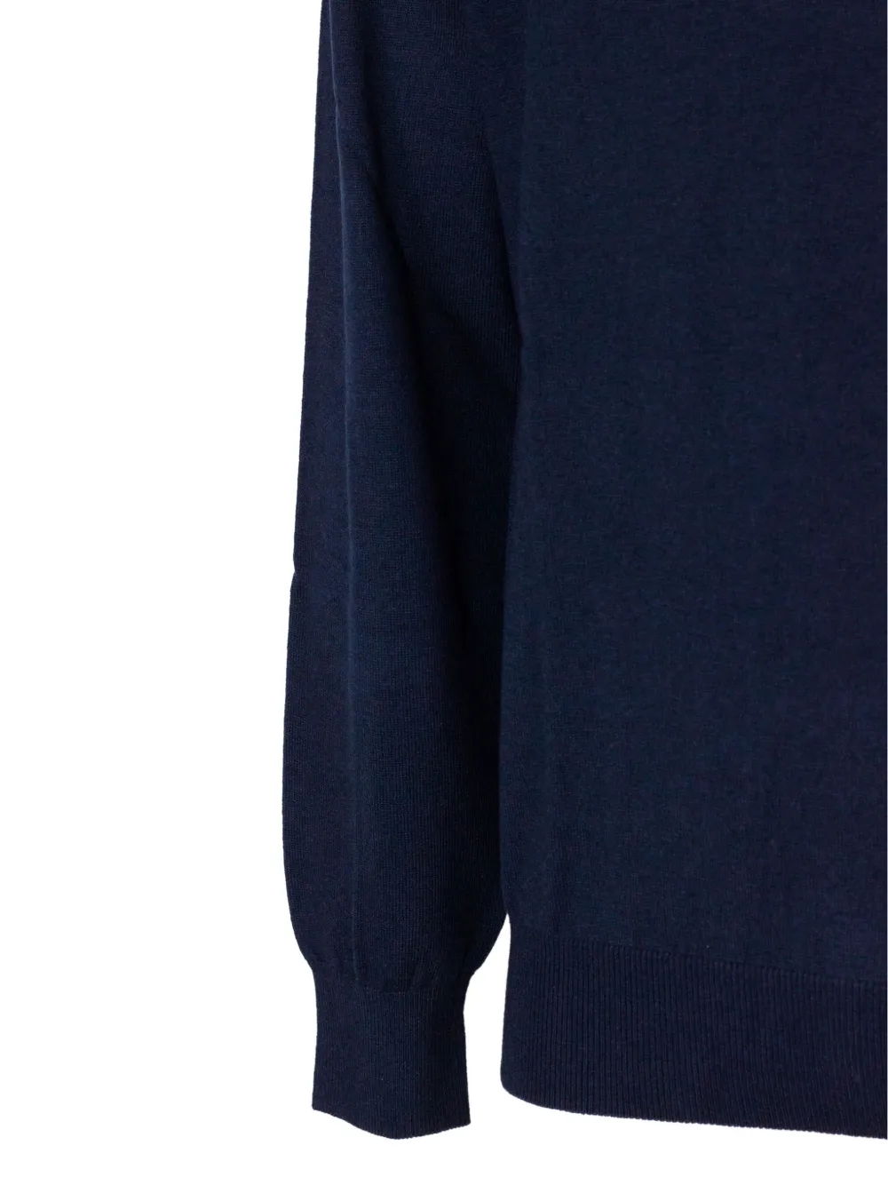 Kangra crew-neck ribbed-trim fine-knit sweater Blauw
