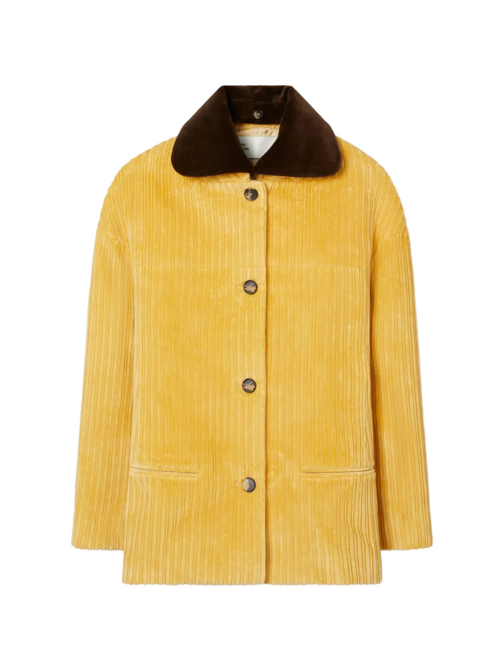 Tory Burch Buddy corduroy jacket Geel