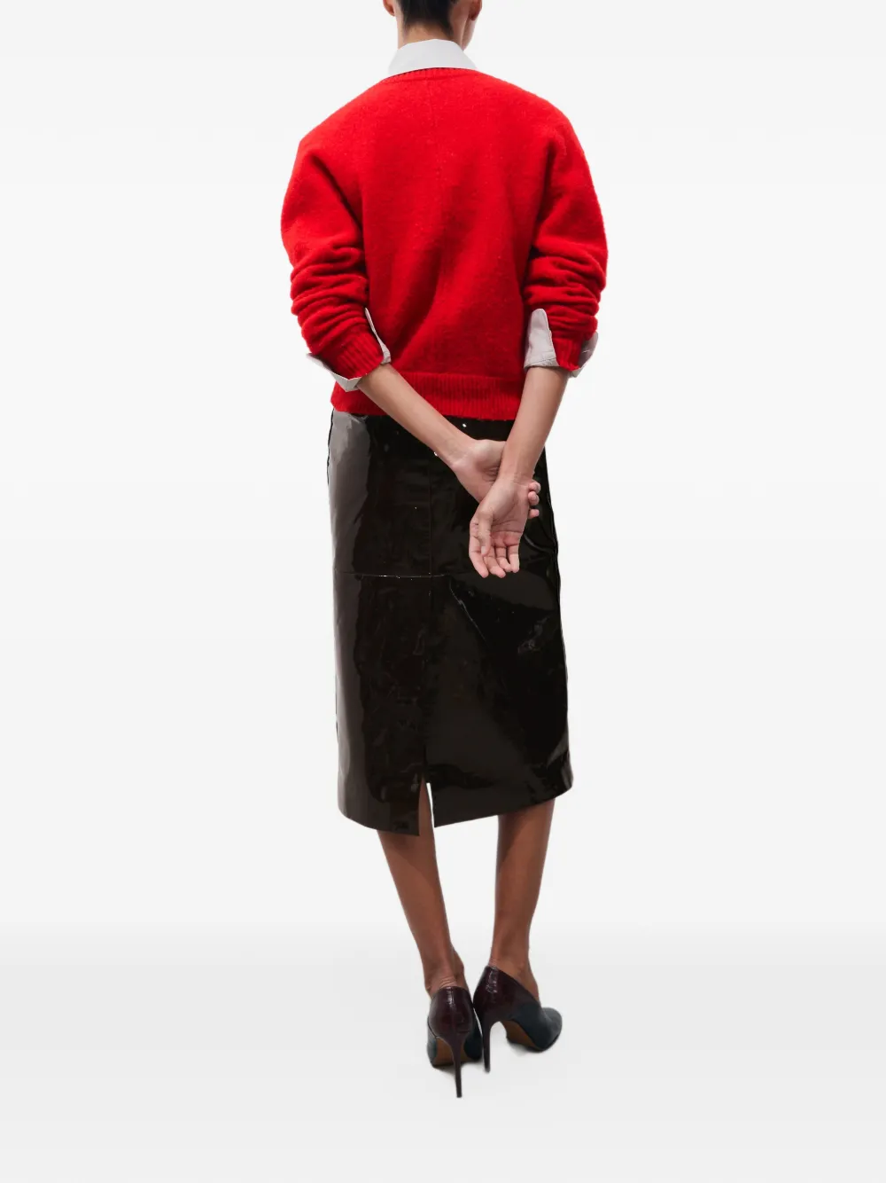 Tory Burch patent leather skirt Bruin