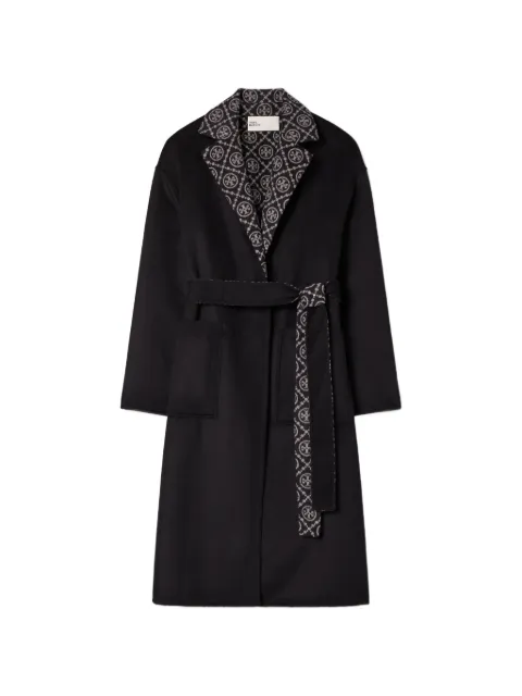 Tory Burch abrigo con monograma T