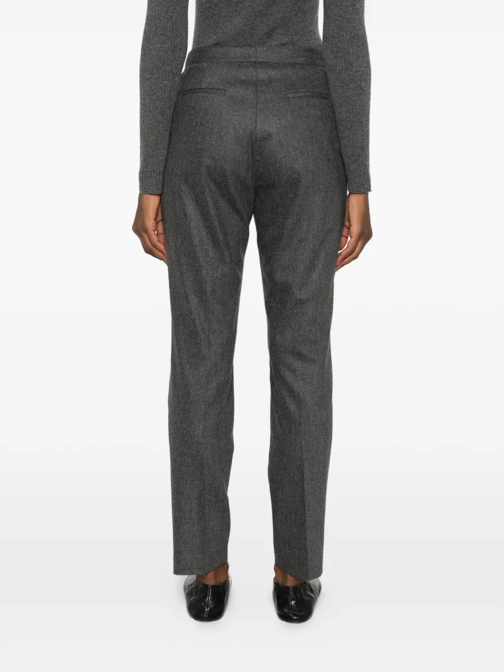 Fabiana Filippi flat-front tailored trousers Grijs