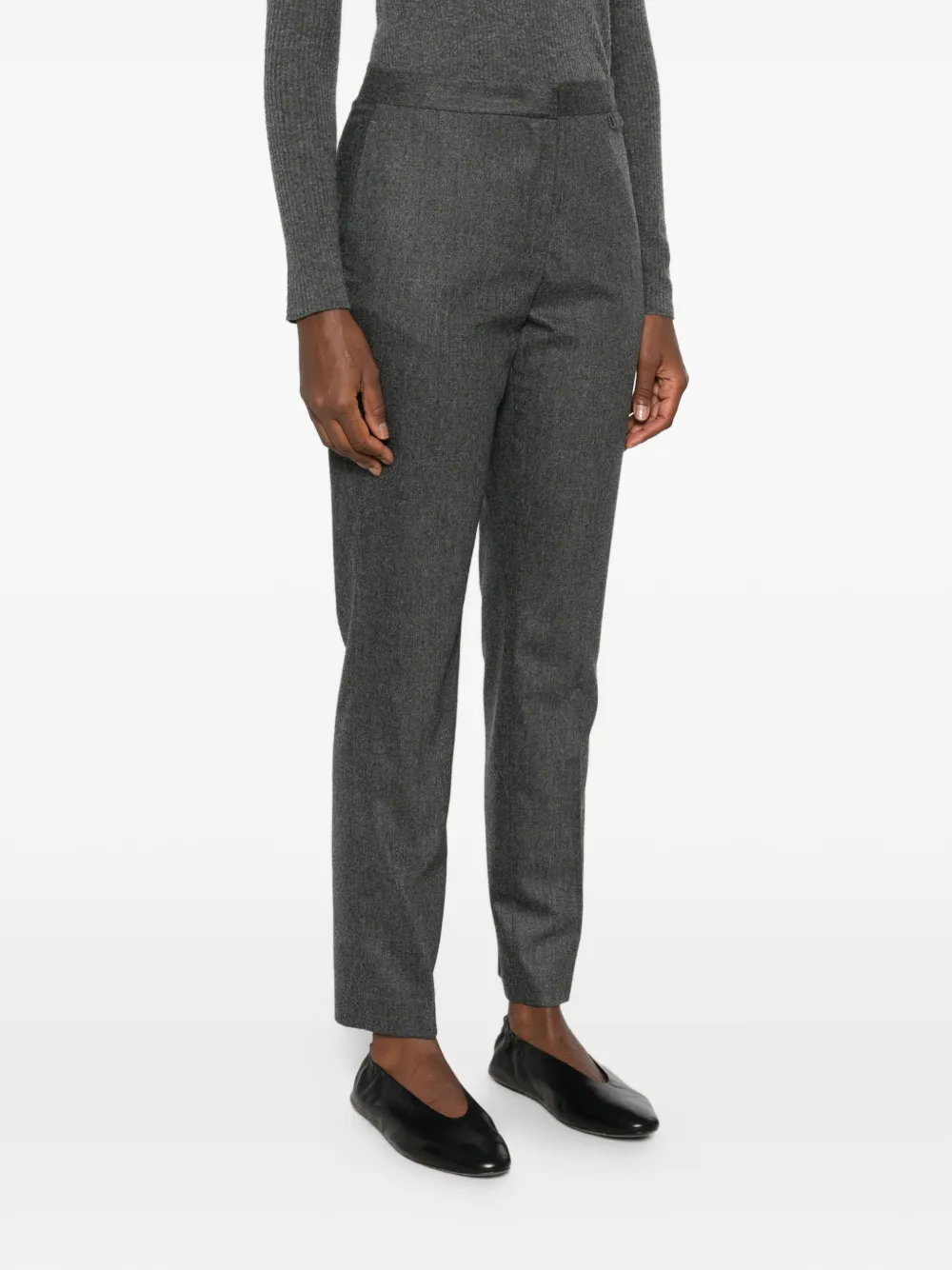 Fabiana Filippi flat-front tailored trousers Grijs
