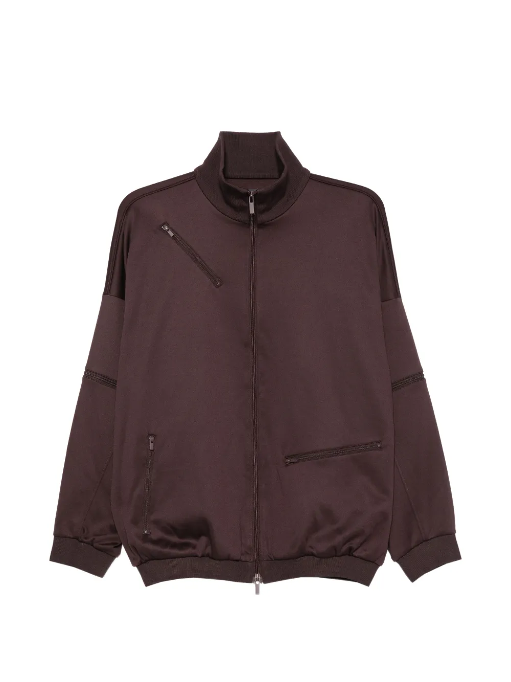 Tibi multi-zip sweatshirt - Braun
